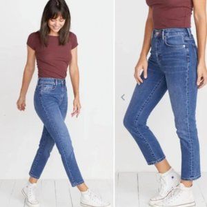 Marine Layer Womens Blue High Rise Vintage Straight Jeans Medium Wash Size 29